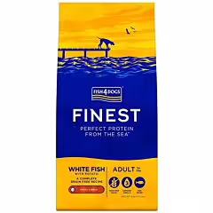Fish4Dogs Finest 無麩質低敏成犬乾糧 - 細粒裝 - 白魚及馬鈴薯配方
