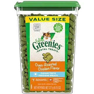 Greenies Cat Dental Treat - Chicken Jumbo Tub 9.75oz