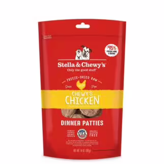 Stella & Chewys Dog Food - Freeze Dried Dinner Patties - Chicken 14oz