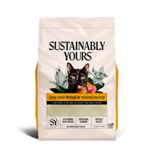 Sustainably Yours Natural Cat Litter - Multi-Cat Large Grain 13lb