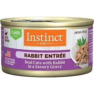 Nature's Variety Instinct Cat Can - Real Cuts with Rabbit in Savory Gravy