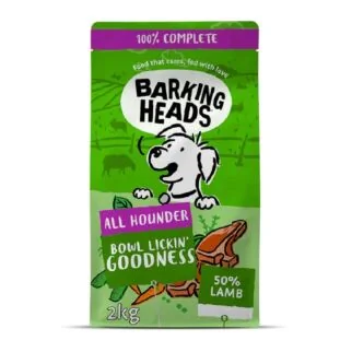 Barking Heads Dog Food - Bowl Licking Goodness - Lamb 2kg