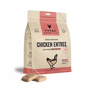 Vital Essentials 美國貓糧 - 凍乾脫水(迷你肉餅) - 雞肉 15oz