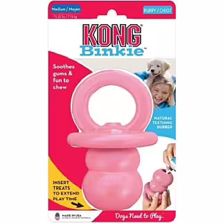 KONG Puppy Toy - Binkie (Pink) - Medium
