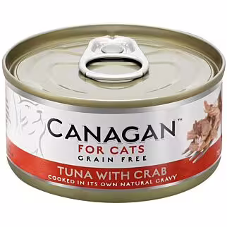 Canagan (原之選) 天然無穀物貓糧罐頭 - 吞拿魚+蟹 75g