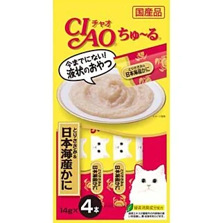 CIAO 日本貓小食(4SC-76) - 雞肉+蟹肉醬 (14g x4)