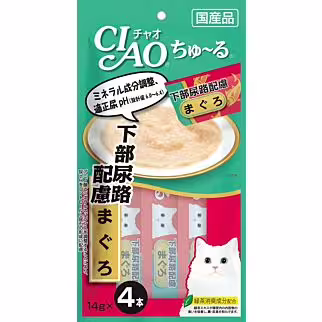 CIAO 日本貓小食(SC-105) - 防尿石配方-吞拿魚醬 (14g x4)