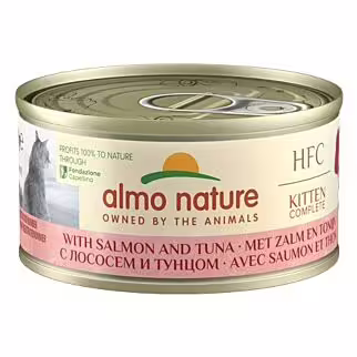 Almo Nature Kitten Can - HFC Human Grade - Salmon & Tuna 70g