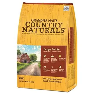 Country Naturals Puppy Food - Chicken & Brown Rice 4lb - EXP 12-09-2026