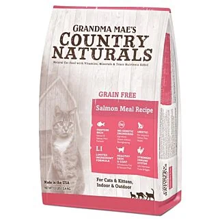 Country Naturals 美國貓乾糧 - 無穀物 低敏感配方 - 三文魚