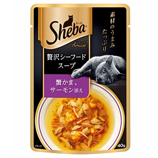SHEBA Cat Soup - Crab and Salmon 40g