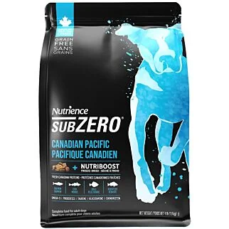 Nutrience - SUBZERO 全犬糧 - 無穀物 凍乾鮮三文魚、鯡魚 (七種魚) 配方 4lb
