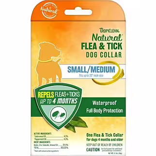 Tropiclean Flea & Tick Repellent Collar for Small & Medium Dogs 20 inch