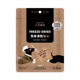 Doggy Willie Cat & Dog Treat - COOK - Freeze Dried Game Meat Deer 30g - EXP 06-10-2026