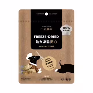 Doggy Willie小犬威利 貓犬用小食 - COOK熟食點心系列 - 凍乾深海三文魚30g - EXP 06-10-2026