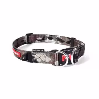 EZYDOG - Double Up Dog Collar - Green Camo S