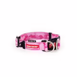 EZYDOG - Double Up Dog Collar - Pink Camo S