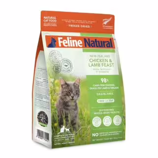 Feline Natural 冷凍脫水鮮肉貓糧 - 雞肉及羊肉配方 320g