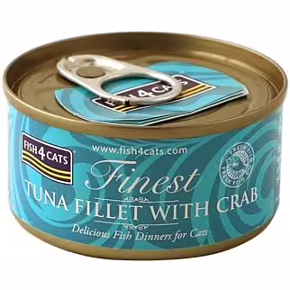 Fish4Cats Can Food - Finest Tuna Fillet With Crab 70g