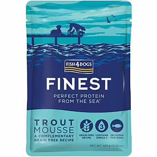 Fish4Dogs Finest 無麩質海澡精華慕思 - 鳟魚配方 (100g)