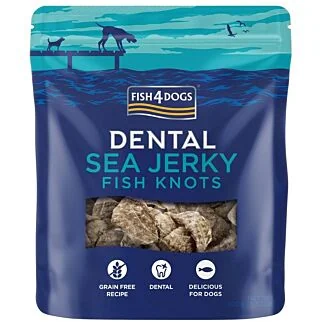Fish4Dogs Dog Dental Treat - Sea Jerky Fish Knots 100g