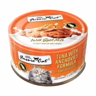 Fussie Cat Can - Tuna with Anchovies in Goat Milk 70g