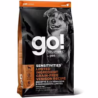 GO! SOLUTIONS 狗糧 - 低敏美毛系列無穀物單一蛋白 - 鹿肉配方 3.5lb