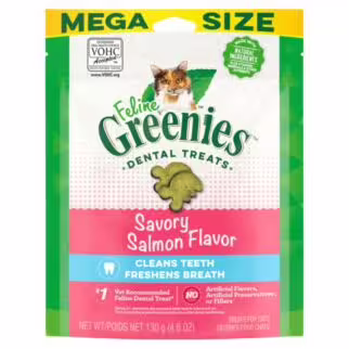 Greenies Cat Dental Treat - Savory Salmon 4.6oz