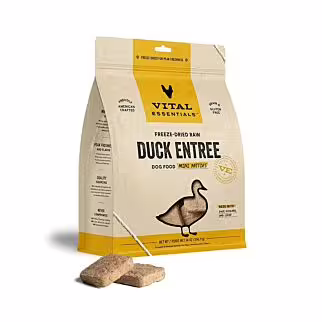 Vital Essentials Dog Food - Freeze-Dried Mini Patties - Duck 14oz