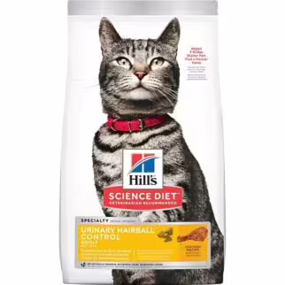Hills 希爾思貓乾糧 - 成貓 Urinary Hairball泌尿道健康和去毛球 3.5lb