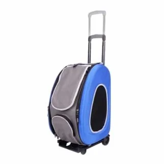 IBIYAYA EVA 4 in 1 Wheeled Pet Carrier - Royal Blue
