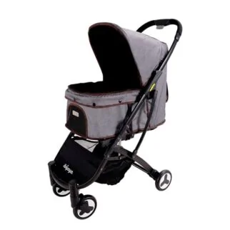 IBIYAYA Speedy Fold Pet Buggy - Grey Jeans