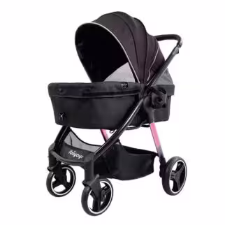 IBIYAYA Retro Luxe Pet Stroller - Black