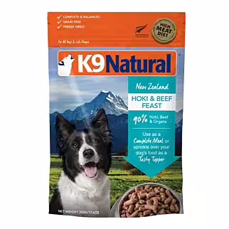 K9 Natural Freeze Dried Dog Food - Hoki & Beef Feast 1.8kg