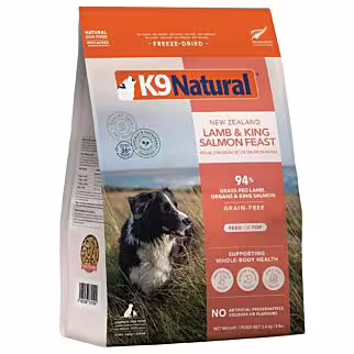 K9 Natural Freeze Dried Dog Food - Lamb & King Salmon Feast 3.6kg