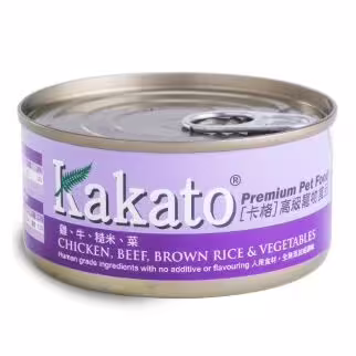 Kakato Cat & Dog Can - Chicken, Beef, Brown Rice & Vegetables 70g