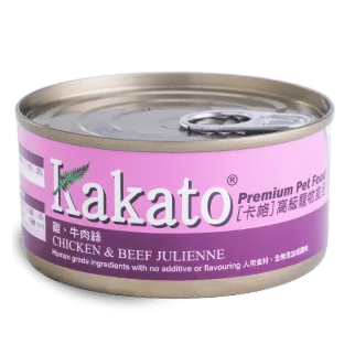 Kakato 卡格貓狗濕糧 - 雞肉及牛肉絲配方 70g