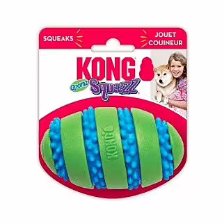 KONG Dog Toy - Squeezz Goomz Football - L