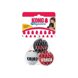 KONG SIGNATURE SPORT 無聲運動球狗玩具 - 細碼 (3個裝)