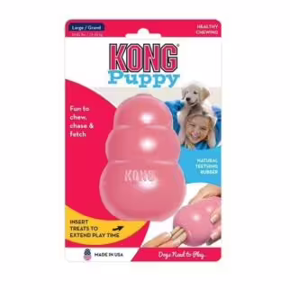 KONG 幼犬葫蘆漏食玩具 - 粉紅色 大碼 (30-65lbs / 13-30kg)