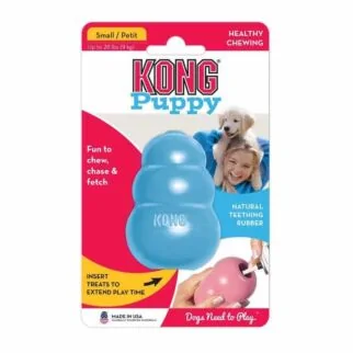 KONG Puppy Chew Toy - Blue - Small (upto 20lb / 9kg)