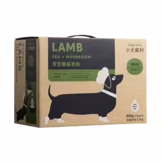 Doggy Willie Dog Food - MEAL Grain Free - Freeze-Dried Pea Mushroom & Lamb 800g