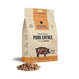 Vital Essentials 美國貓糧 - 凍乾脫水 迷你粒 - 豬肉 12oz