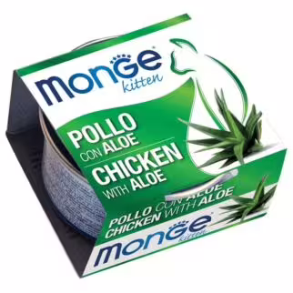MONGE FRUITS Cat Can - Kitten - Chicken with Aloe 80g
