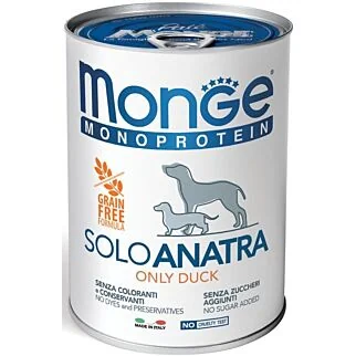Monge 狗罐頭 - MonoProtein系列 - 鴨肉 400g
