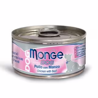 MONGE Dog Can - Chicken with Beef 95g