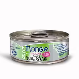 MONGE 貓罐頭 - 雞肉主食系列 - 雞蛋蘆筍配方 80g