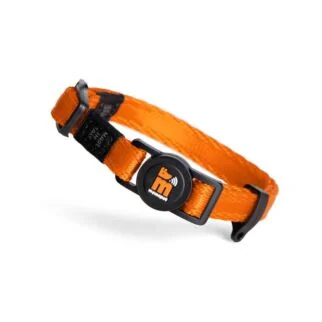 MyFamily Memopet Cat Collar with NFC ID Tag - Orange