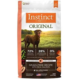 Nature's Variety Instinct Dog Food - Original Grain Free Salmon 20lb
