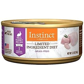 Nature's Variety Instinct Cat Can - LID Grain Free Rabbit 5.5oz